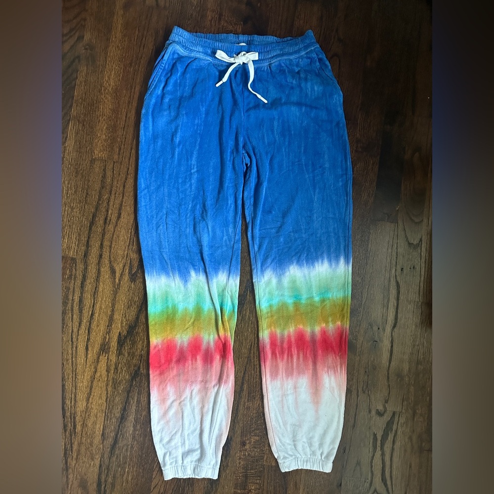 P.J. Salvage Blue Tie-Dye Sweatpants